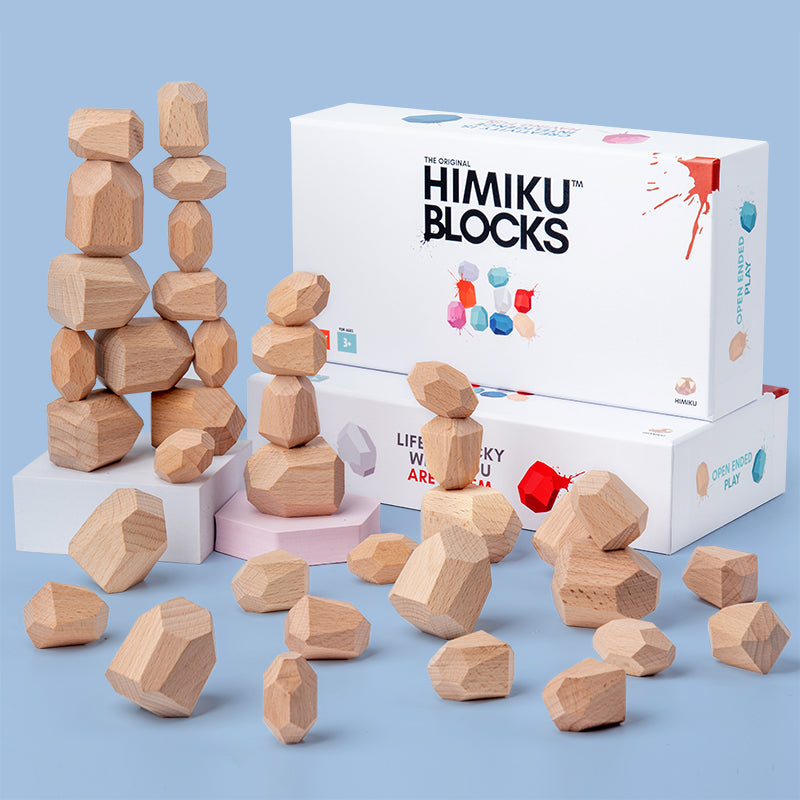 Wooden Blocks Montessori toys by Himiku - wooden toys for kids