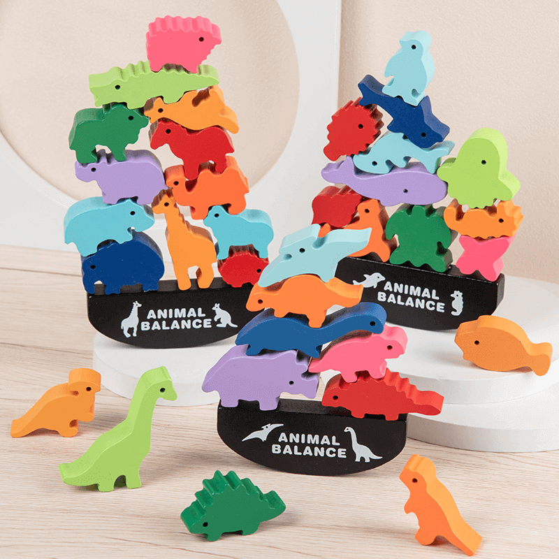 animal balance montessori toys Himiku