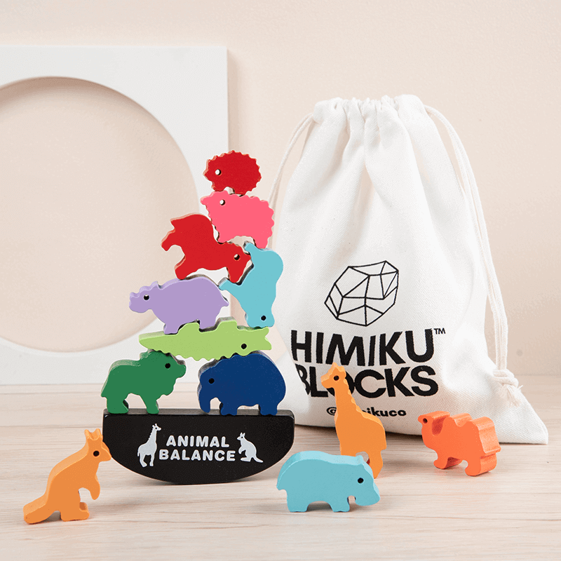 animal balance montessori toys Himiku