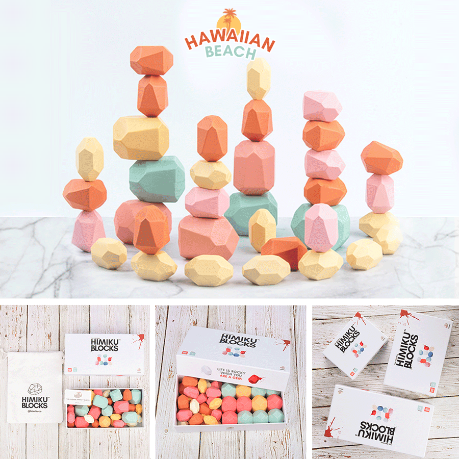 Wooden Blocks Montessori toys by Himiku - wooden toys for kids